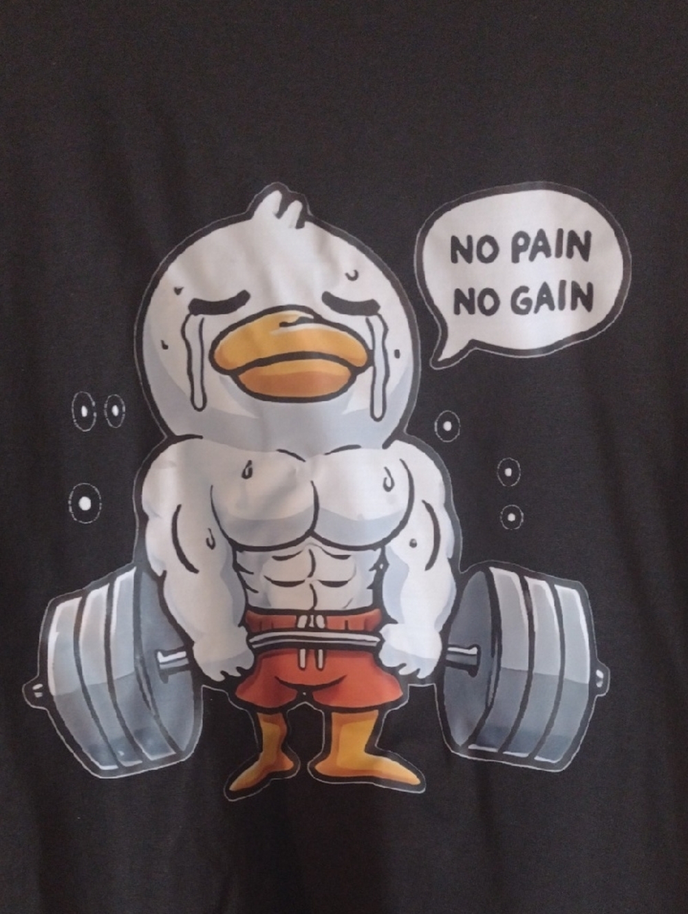 Graphic Tee with Muscle Duck  New - Picture 2 of 4